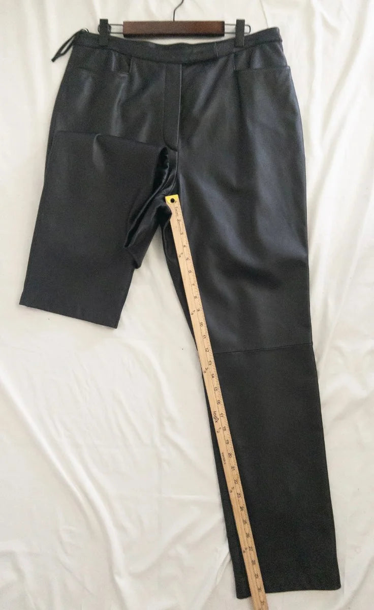 Investments — Tailored pants | Black that means business — and the seam that proves it · Sz 14