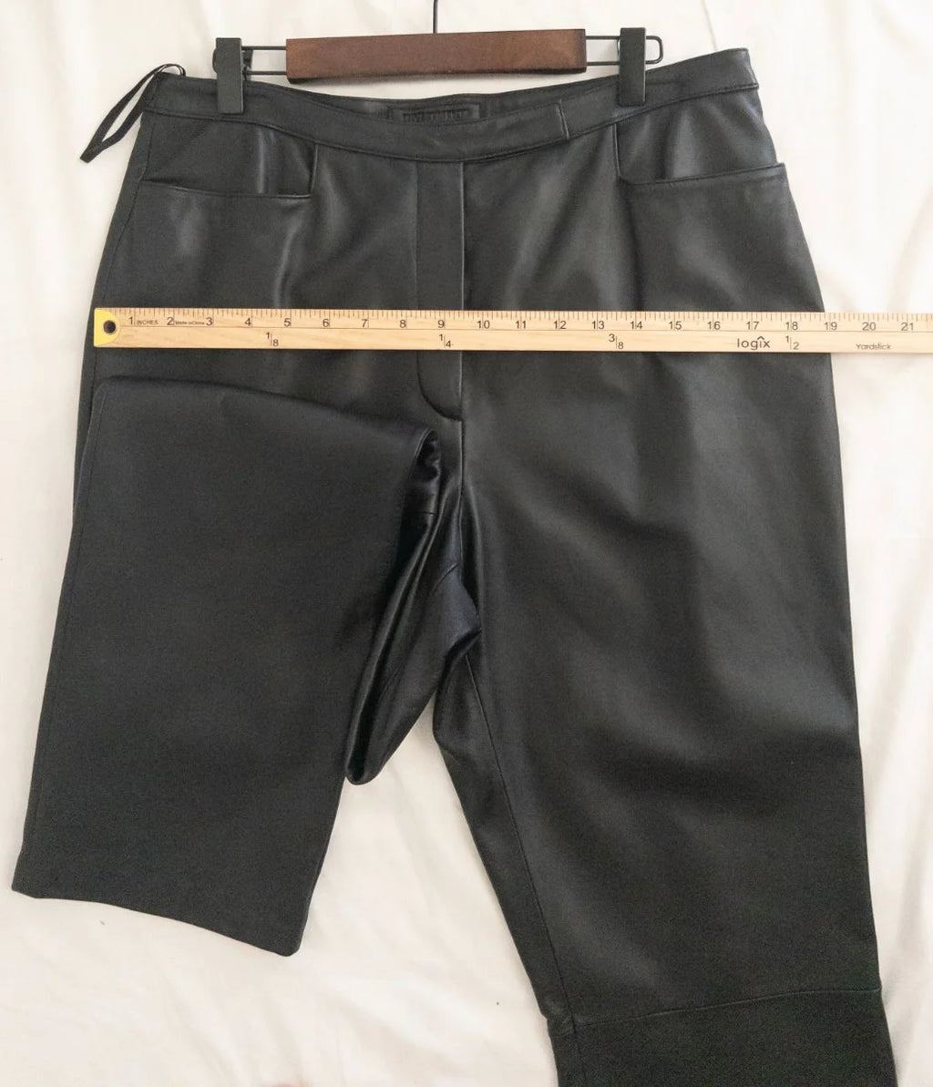 Investments — Tailored pants | Black that means business — and the seam that proves it · Sz 14