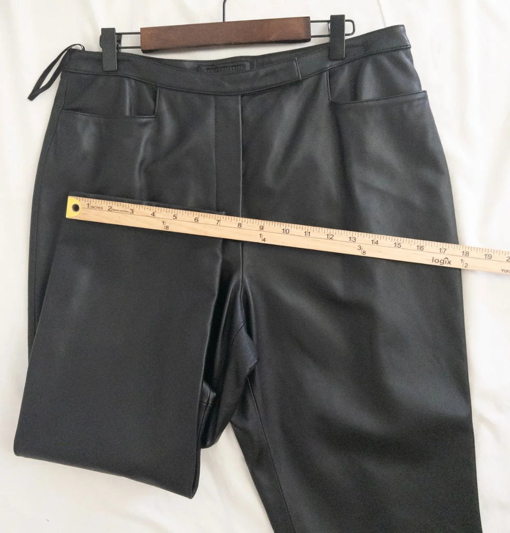 Investments — Tailored pants | Black that means business — and the seam that proves it · Sz 14