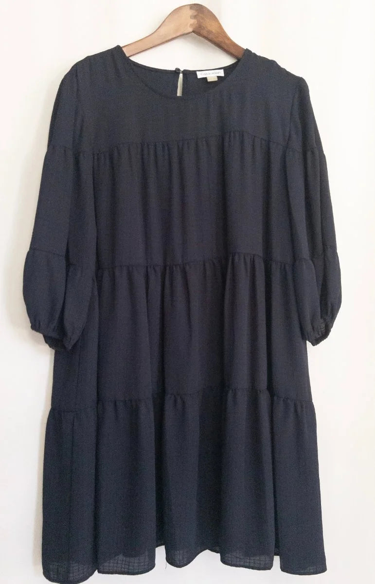 Calvin Klein — Dress | Not every dress asks for the room — this one takes it · Sz 14