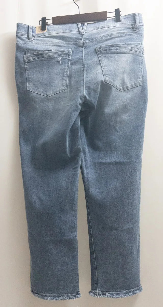 Democracy — Denim jeans | Not distressed by accident — distressed with intention · Sz 16