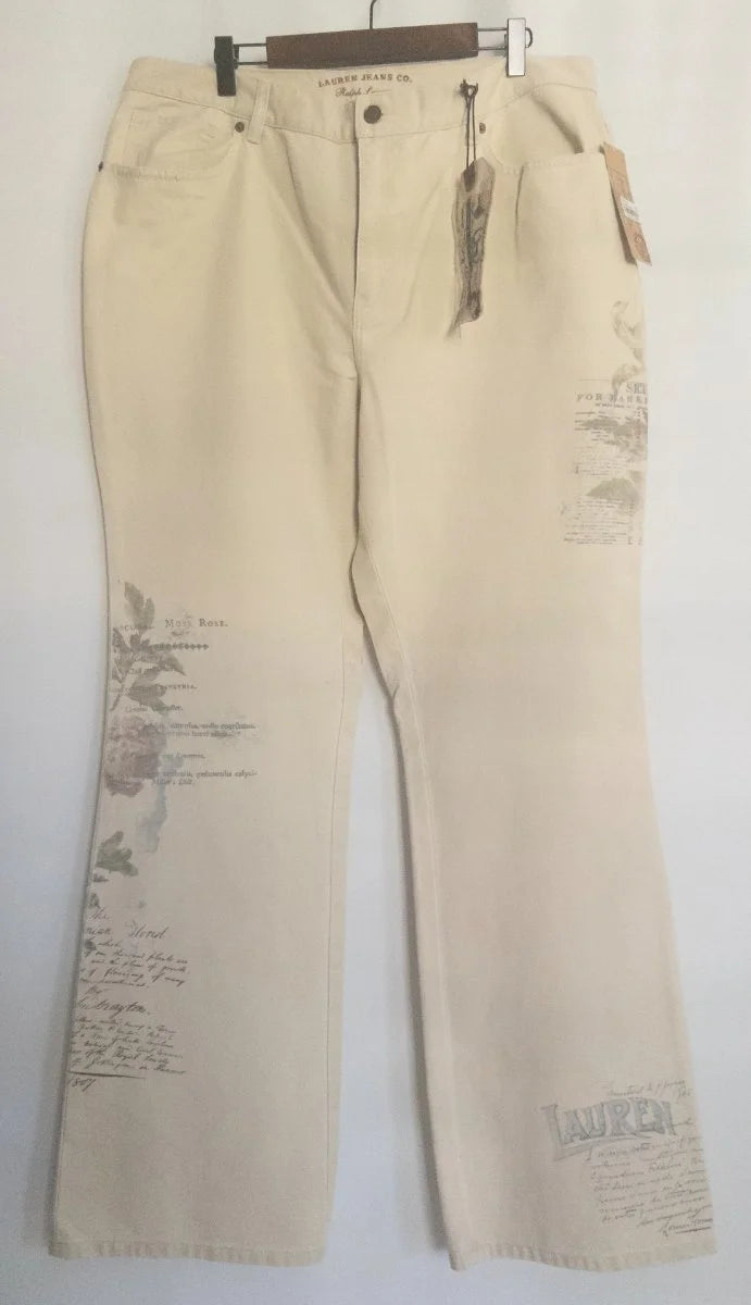 Lauren Jeans Co. Ralph Lauren — Denim jeans | The garden didn't come to you — you wear it now · Sz 16