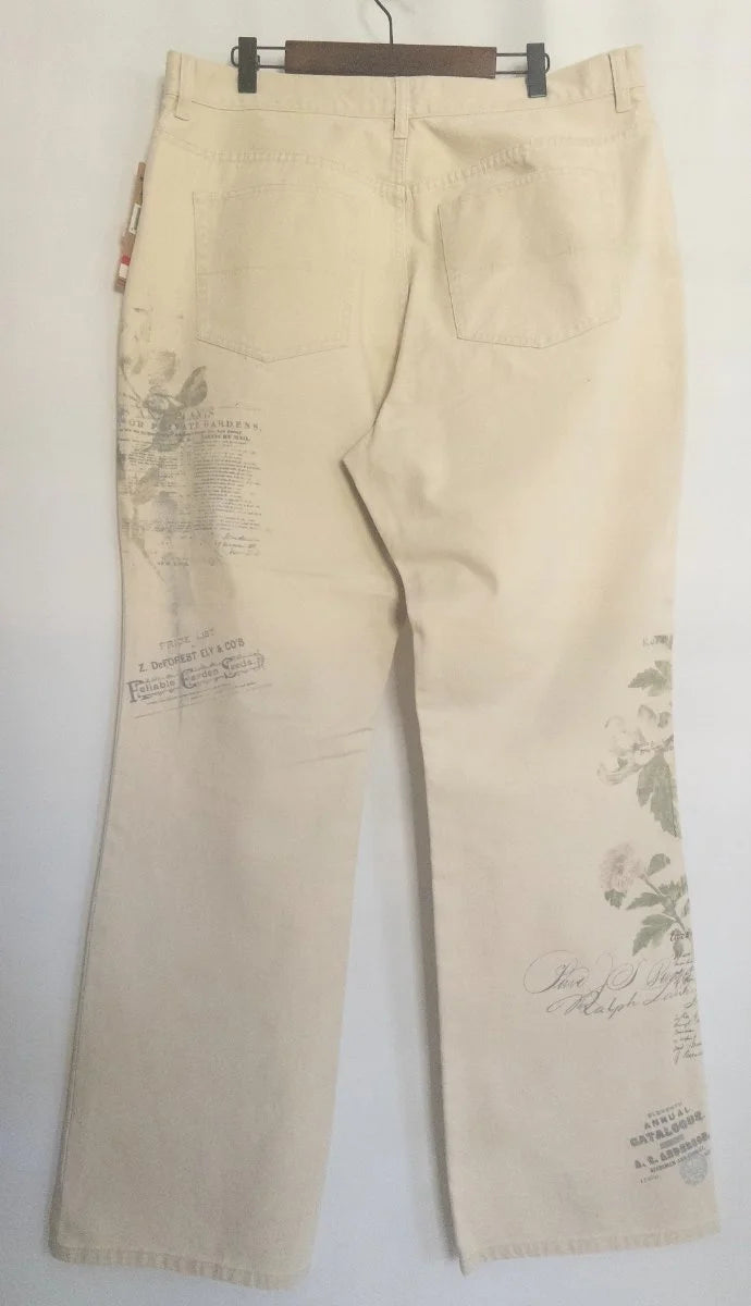 Lauren Jeans Co. Ralph Lauren — Denim jeans | The garden didn't come to you — you wear it now · Sz 16