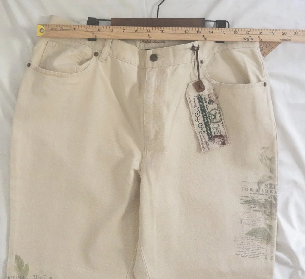 Lauren Jeans Co. Ralph Lauren — Denim jeans | The garden didn't come to you — you wear it now · Sz 16
