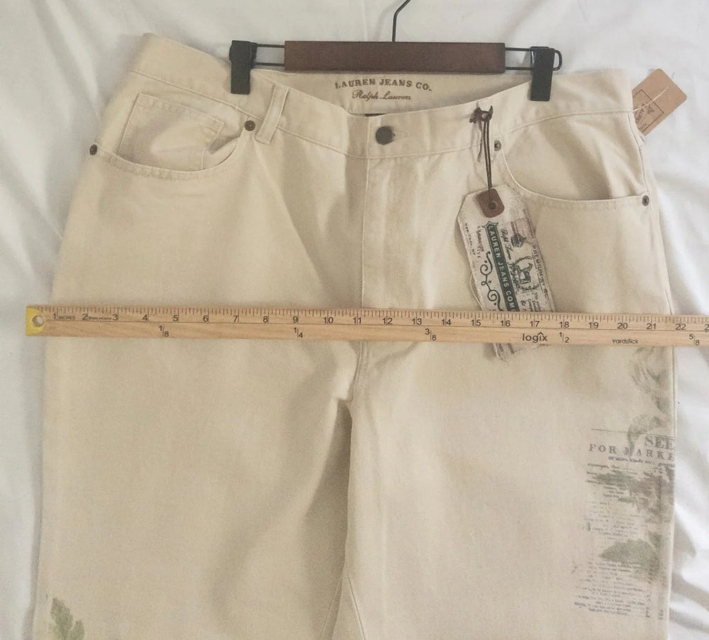 Lauren Jeans Co. Ralph Lauren — Denim jeans | The garden didn't come to you — you wear it now · Sz 16