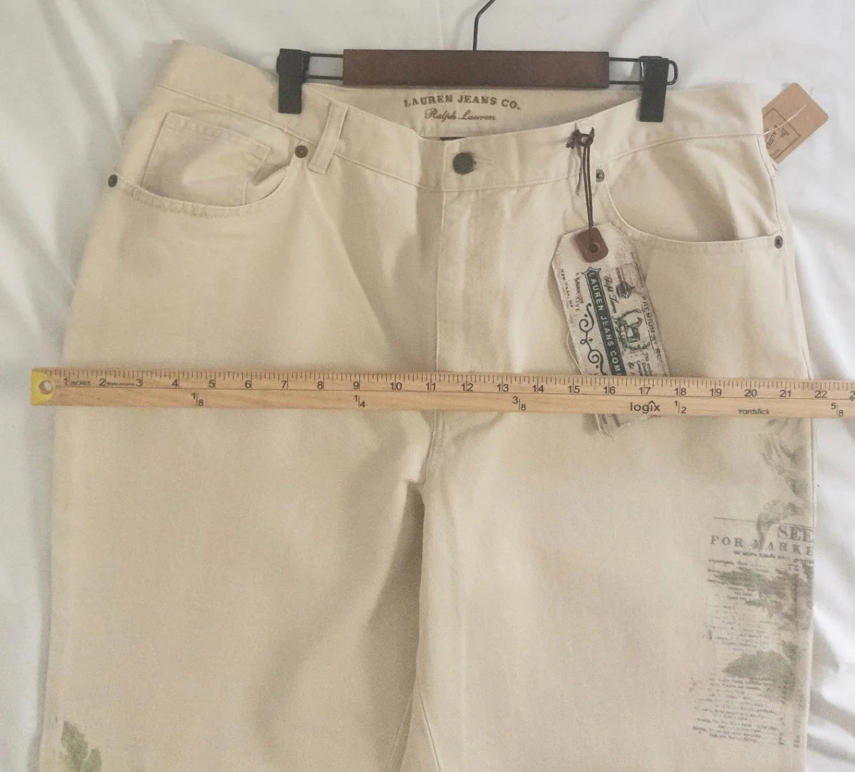 Lauren Jeans Co. Ralph Lauren — Denim jeans | The garden didn't come to you — you wear it now · Sz 16