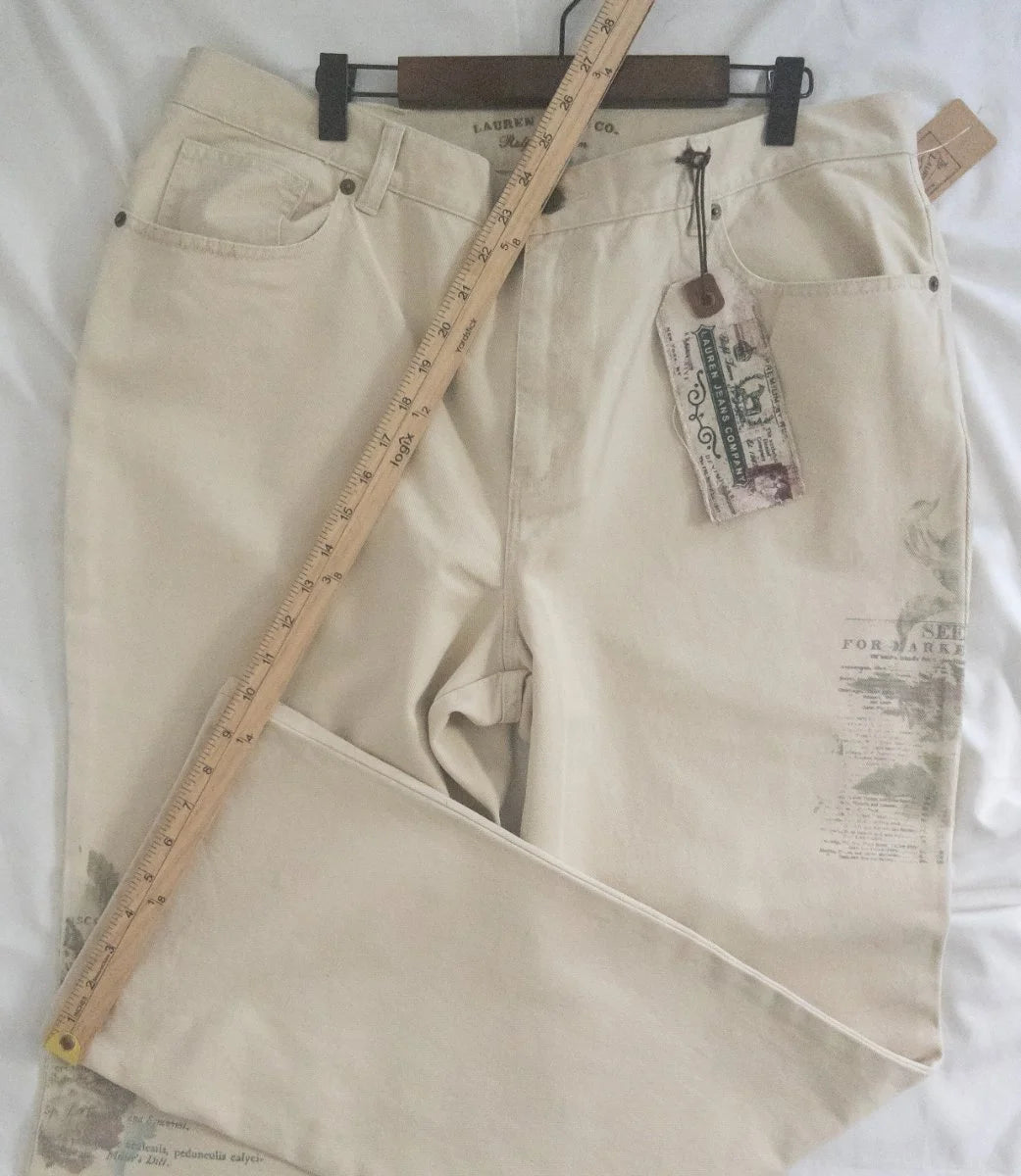 Lauren Jeans Co. Ralph Lauren — Denim jeans | The garden didn't come to you — you wear it now · Sz 16