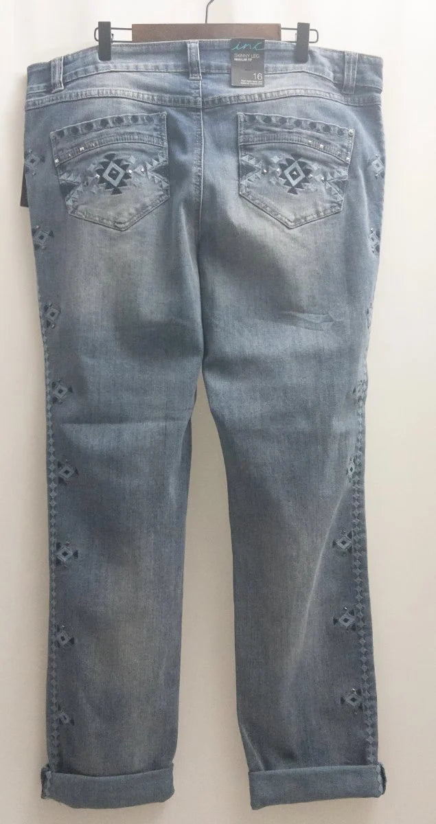 INC Denim — Denim jeans | Geometry that moves. Structure that speaks before you do · Sz 16