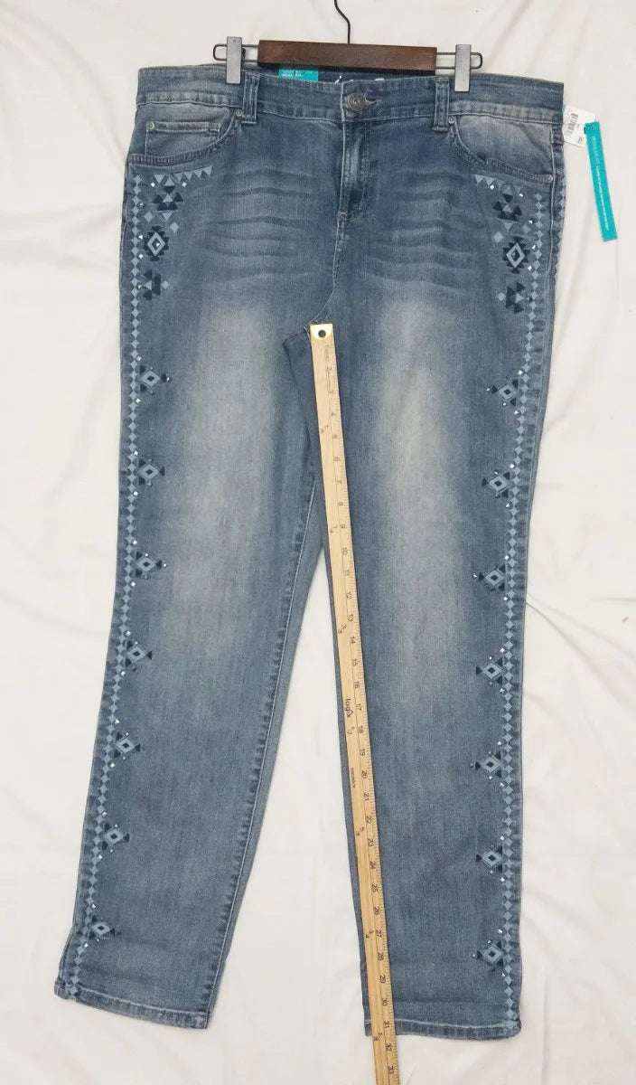 INC Denim — Denim jeans | Geometry that moves. Structure that speaks before you do · Sz 16