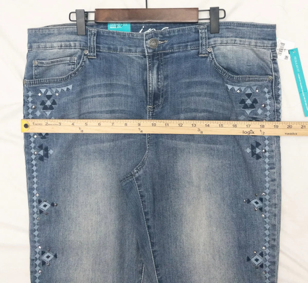 INC Denim — Denim jeans | Geometry that moves. Structure that speaks before you do · Sz 16