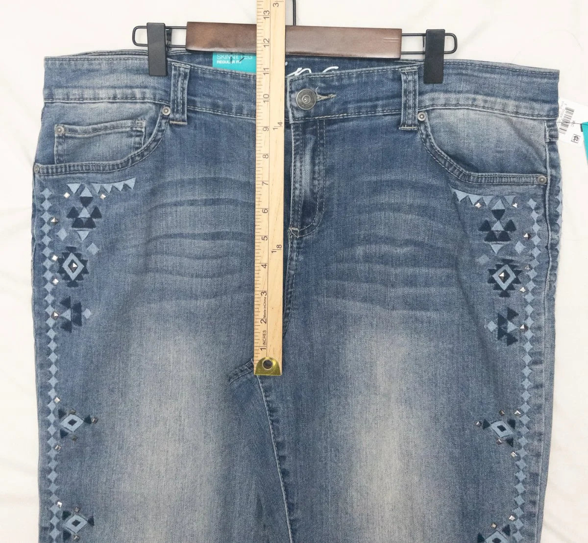 INC Denim — Denim jeans | Geometry that moves. Structure that speaks before you do · Sz 16