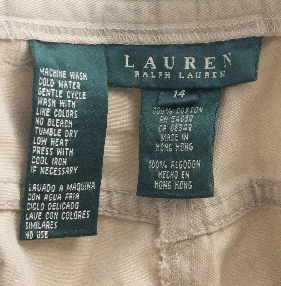 Lauren Ralph Lauren — Tailored pants | Utility never looked this deliberate · Sz 14