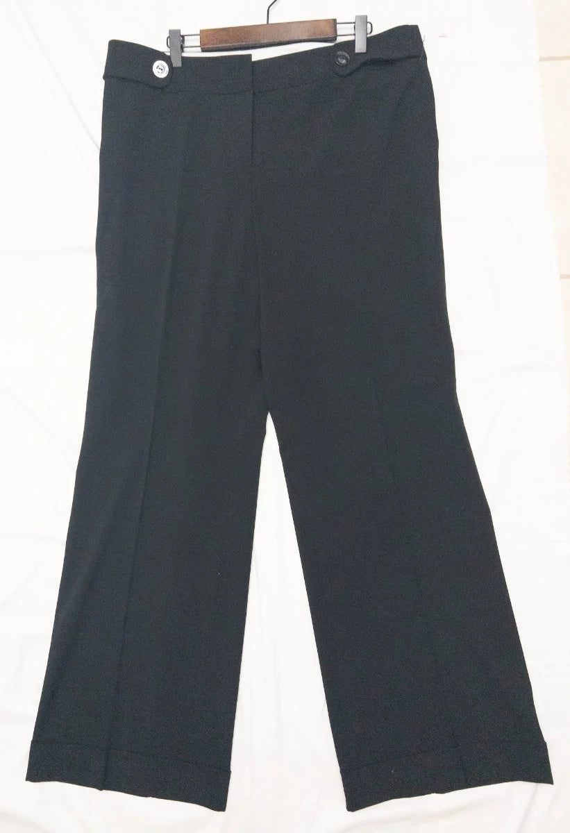 Adrienne Vittadini Studio — Tailored pants | The cuff is the punctuation. The rest is the sentence · Sz 14