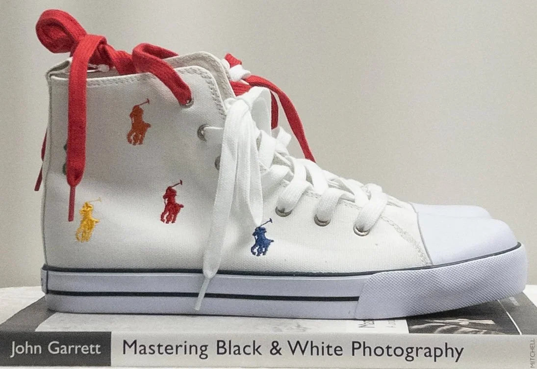 Polo Ralph Lauren — Sneakers | Quiet shoes don't wear this many colors and get away with it · Sz US 7 / UK 6.5 / EUR 41