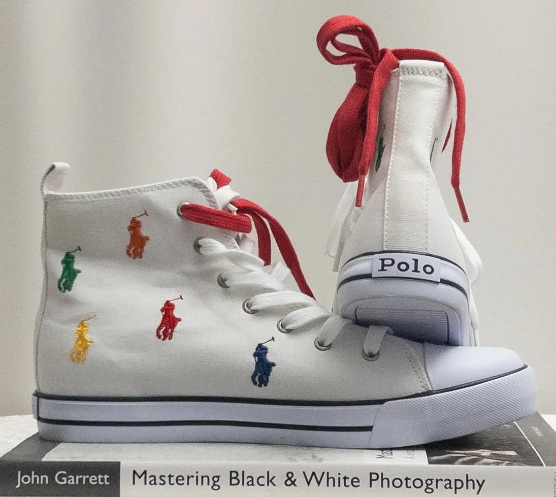 Polo Ralph Lauren — Sneakers | Quiet shoes don't wear this many colors and get away with it · Sz US 7 / UK 6.5 / EUR 41