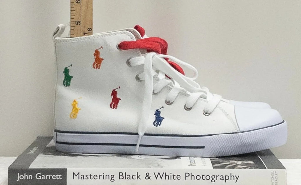 Polo Ralph Lauren — Sneakers | Quiet shoes don't wear this many colors and get away with it · Sz US 7 / UK 6.5 / EUR 41