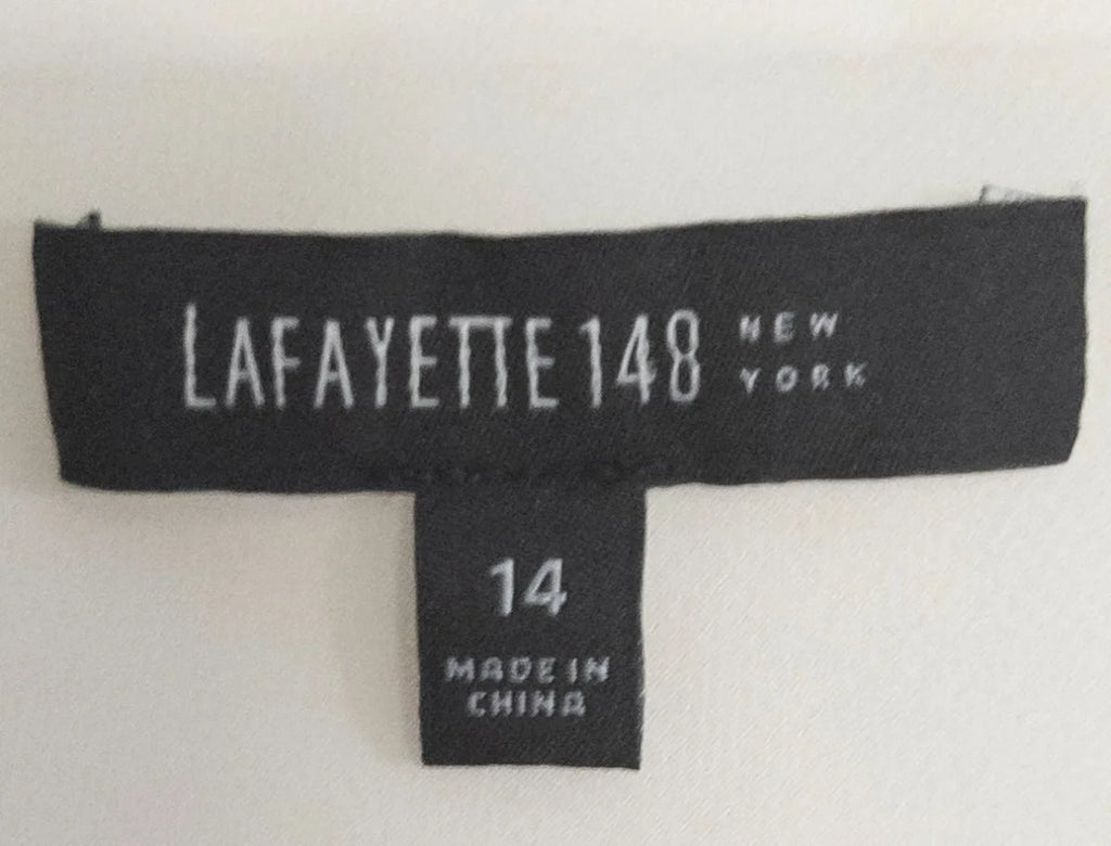 Lafayette 148 New York — Tank top | Not every white piece is quiet — this one chooses to be · Sz 14