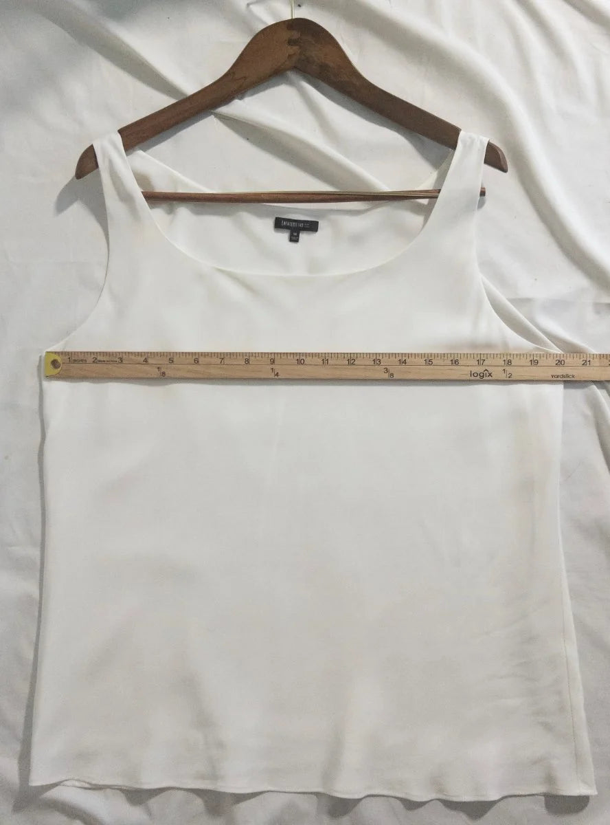 Lafayette 148 New York — Tank top | Not every white piece is quiet — this one chooses to be · Sz 14