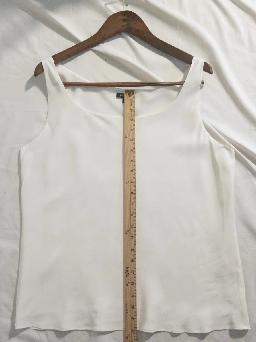 Lafayette 148 New York — Tank top | Not every white piece is quiet — this one chooses to be · Sz 14