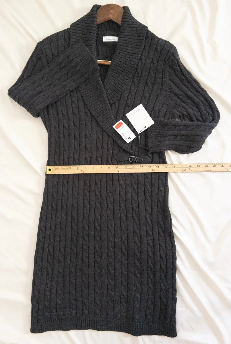 Calvin Klein - Dress - 75 acrylic 25 polyester - Sz XL - Curuva Waist