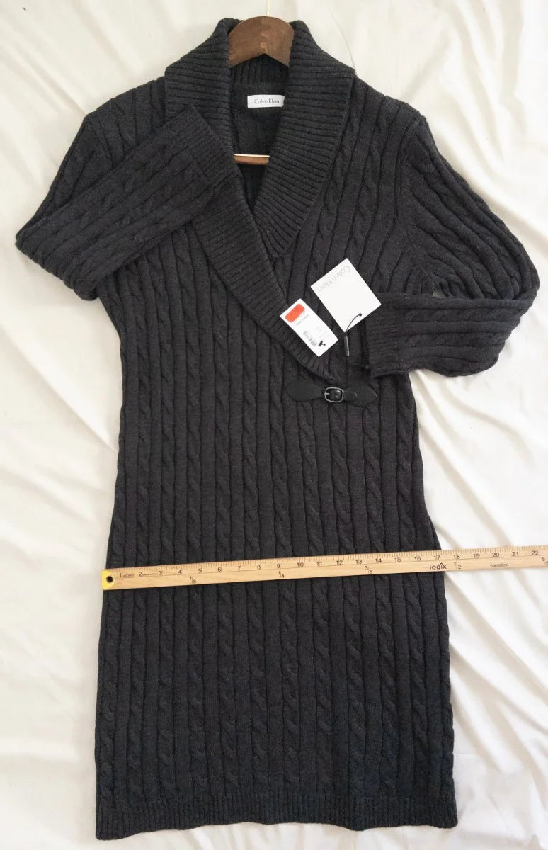 Calvin Klein - Dress - 75 acrylic 25 polyester - Sz XL - Curuva Hips
