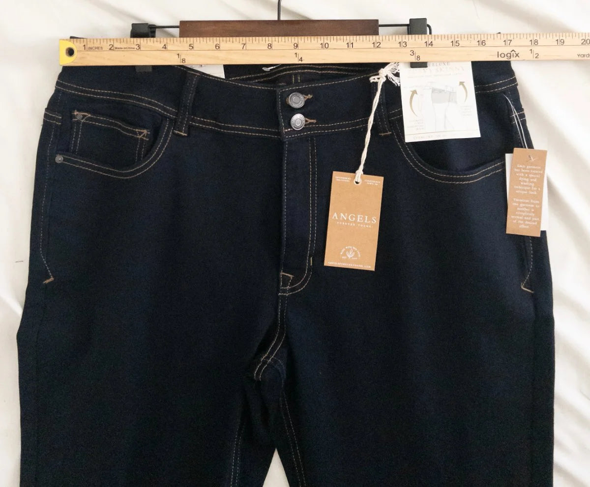 Angels Forever Young - Denim jeans - 81 cotton 17 polyester 2 spandex - Sz 16 38 - Curuva Waist