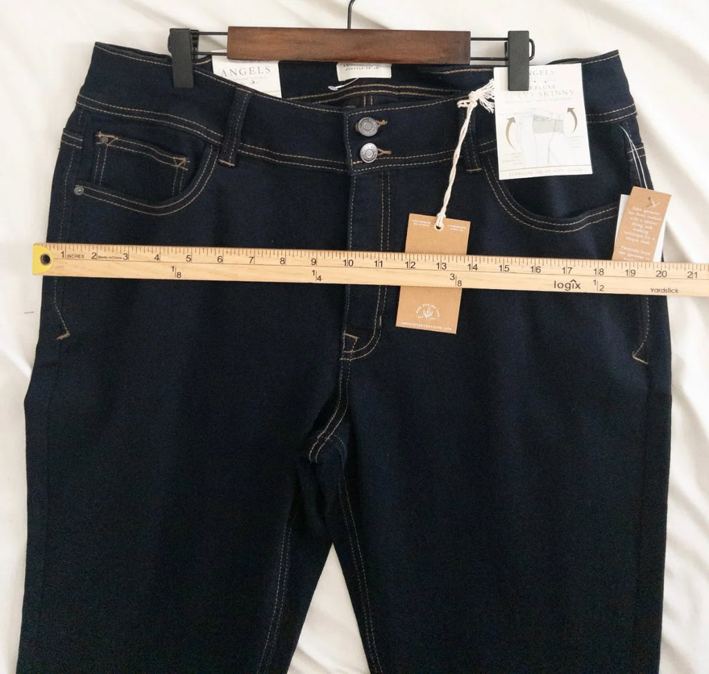 Angels Forever Young - Denim jeans - 81 cotton 17 polyester 2 spandex - Sz 16 38 - Curuva Hips