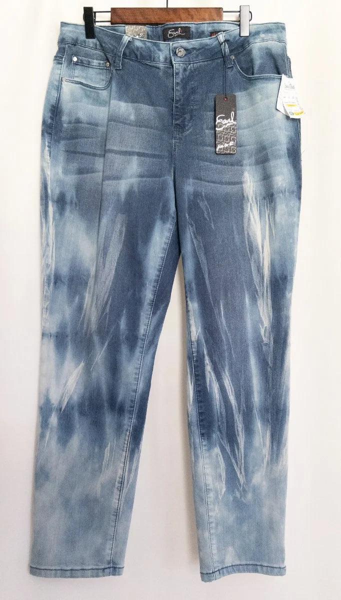 Earl Jean - Denim jeans - 58 Cotton 23 Polyester 17 Rayon 2 Spandex - Sz 16 - Curuva Front