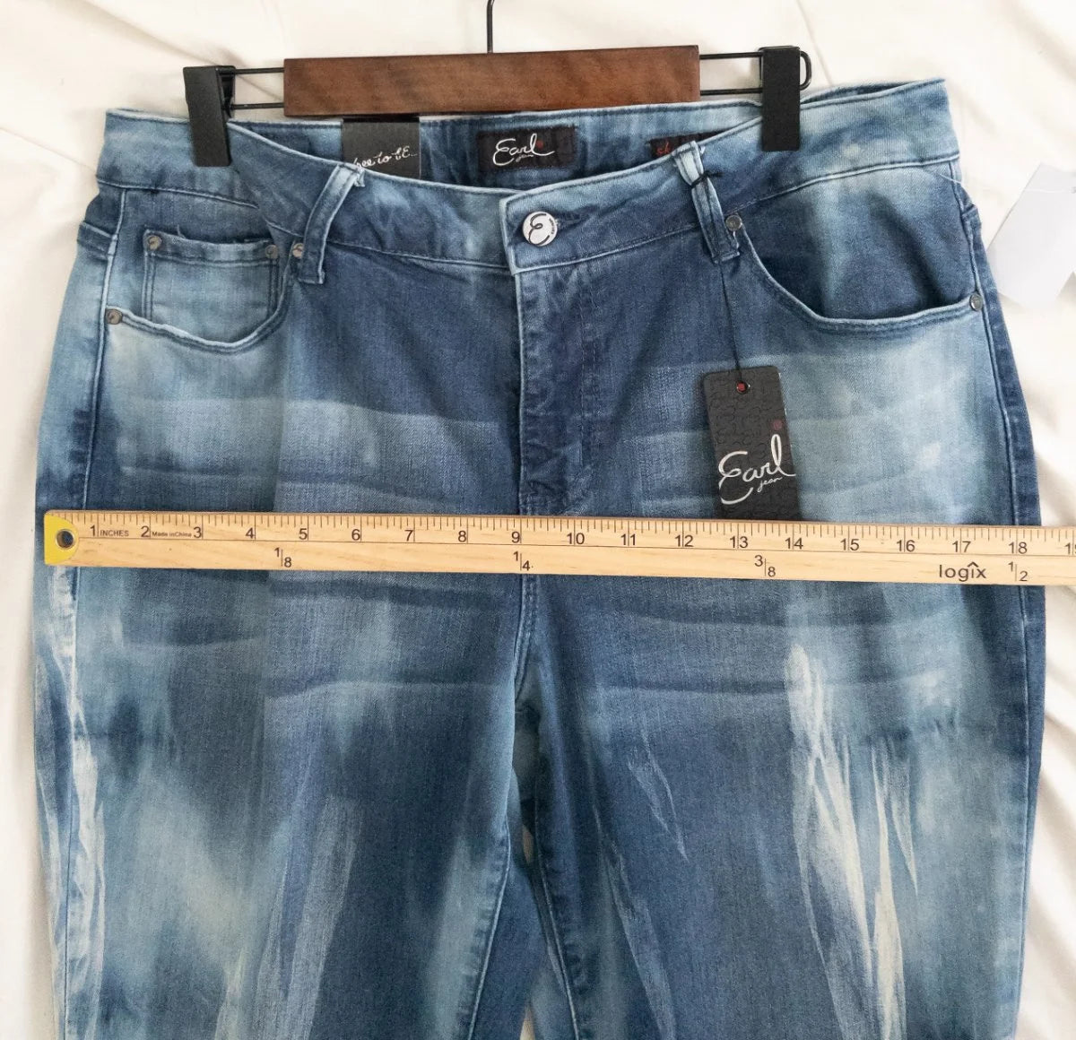 Earl Jean - Denim jeans - 58 Cotton 23 Polyester 17 Rayon 2 Spandex - Sz 16 - Curuva Hips