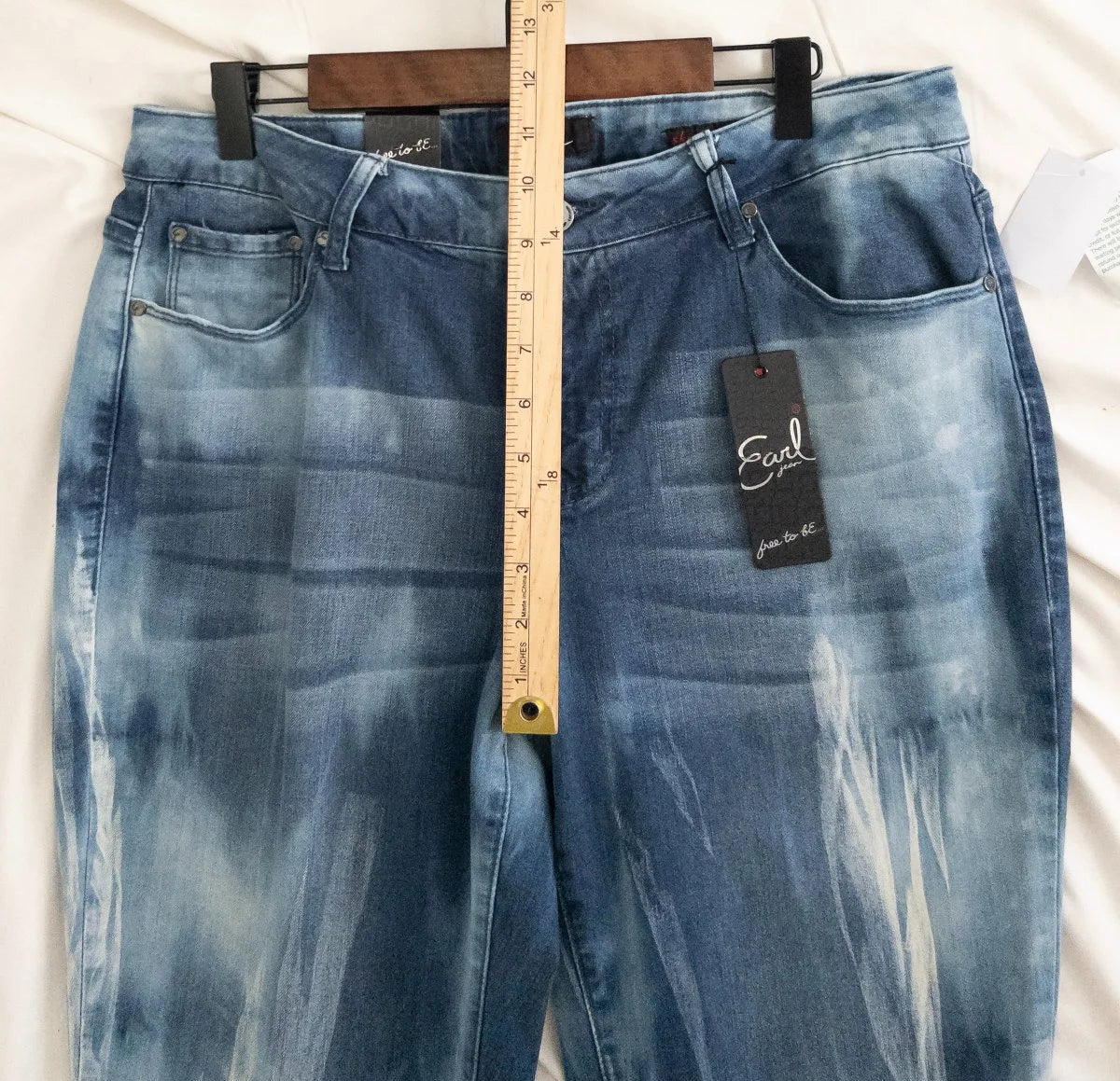 Earl Jean - Denim jeans - 58 Cotton 23 Polyester 17 Rayon 2 Spandex - Sz 16 - Curuva Rise