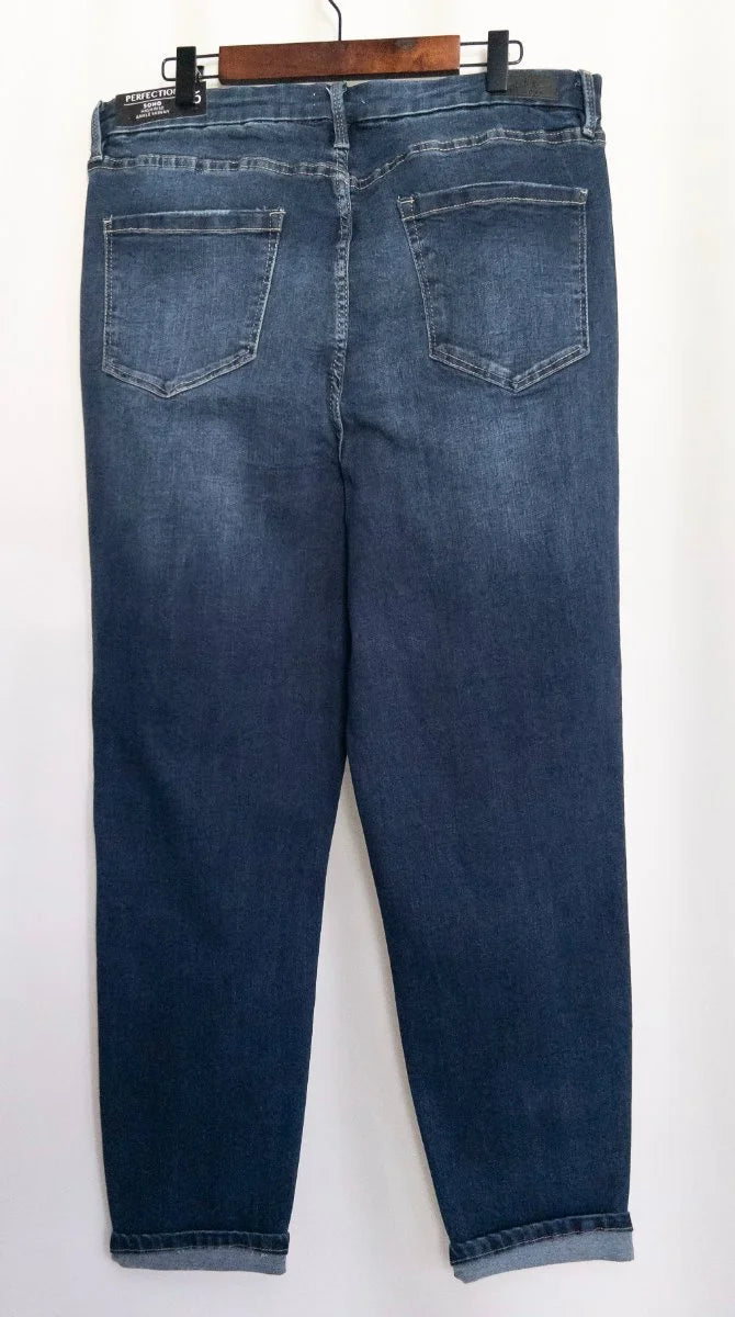Nicole Miller New York - Denim jeans - 70 Cotton 28 Polyester 2 Spandex - Sz 16 - Curuva Back
