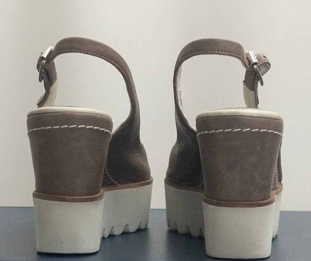 Palomitas by Paloma Barcel - Sandals - Suede nubuck leather upper leather lining - Sz 37 - Curuva Back