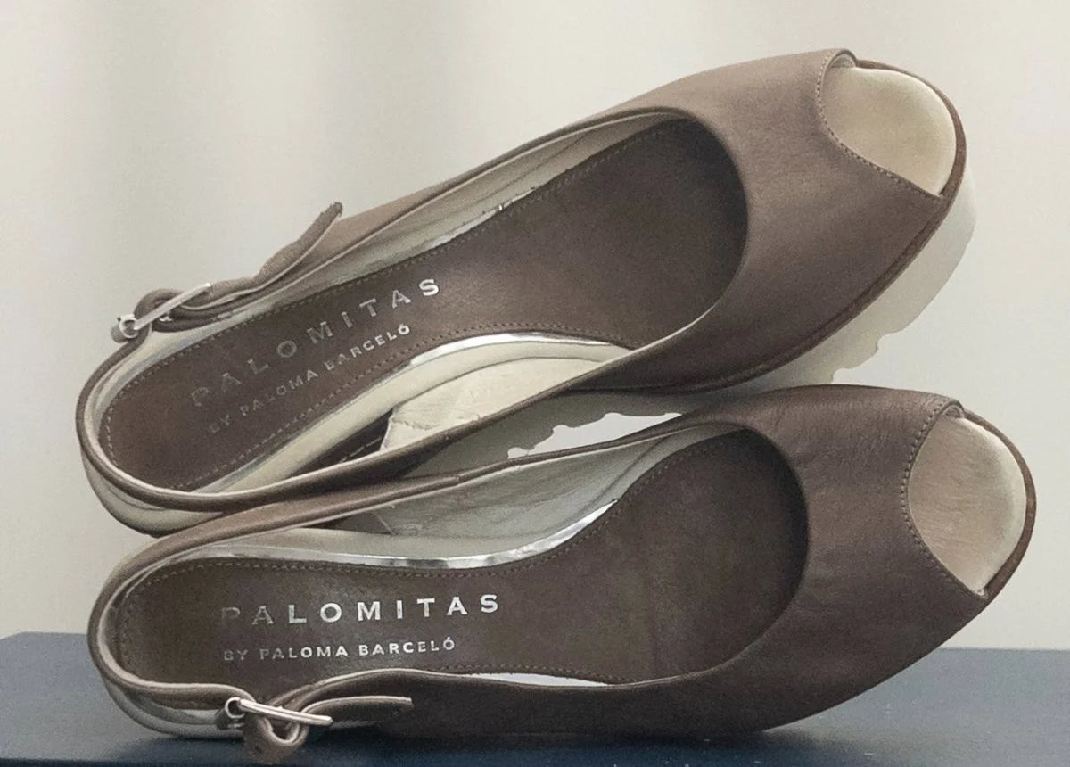 Palomitas by Paloma Barcel - Sandals - Suede nubuck leather upper leather lining - Sz 37 - Curuva Top