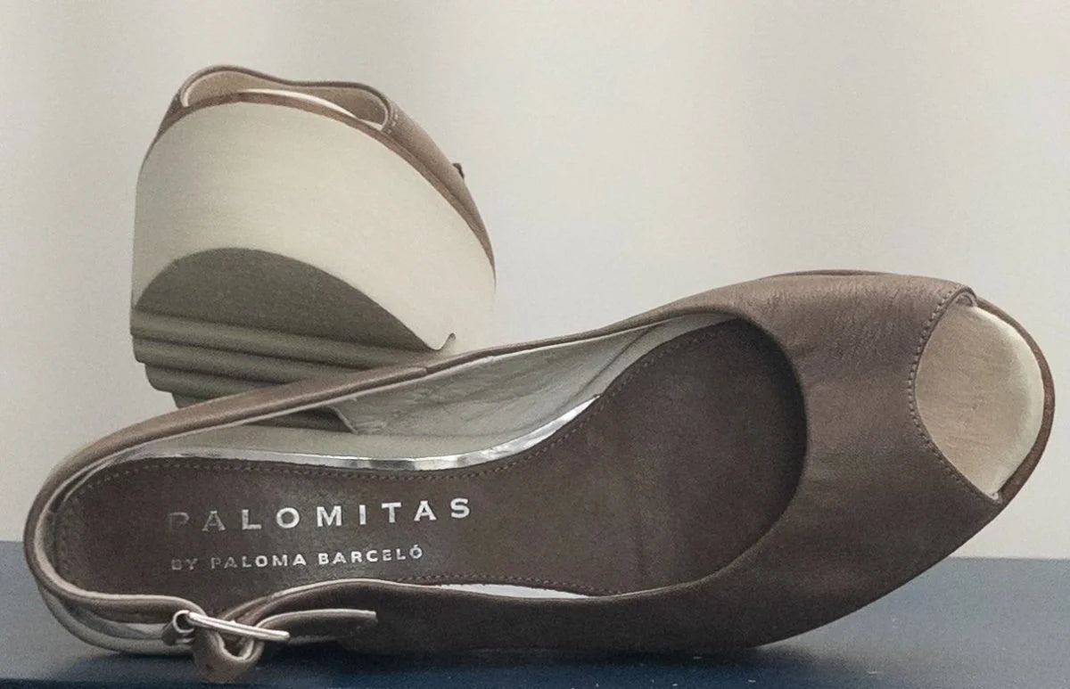 Palomitas by Paloma Barcel - Sandals - Suede nubuck leather upper leather lining - Sz 37 - Curuva