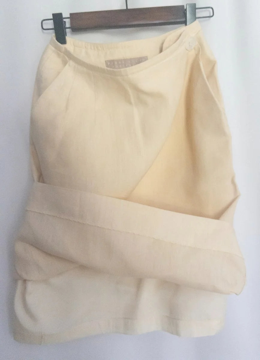 Perry Ellis Portfolio Neiman Marcus - Skirt - 100 linen - Sz 4 - Curuva Linin