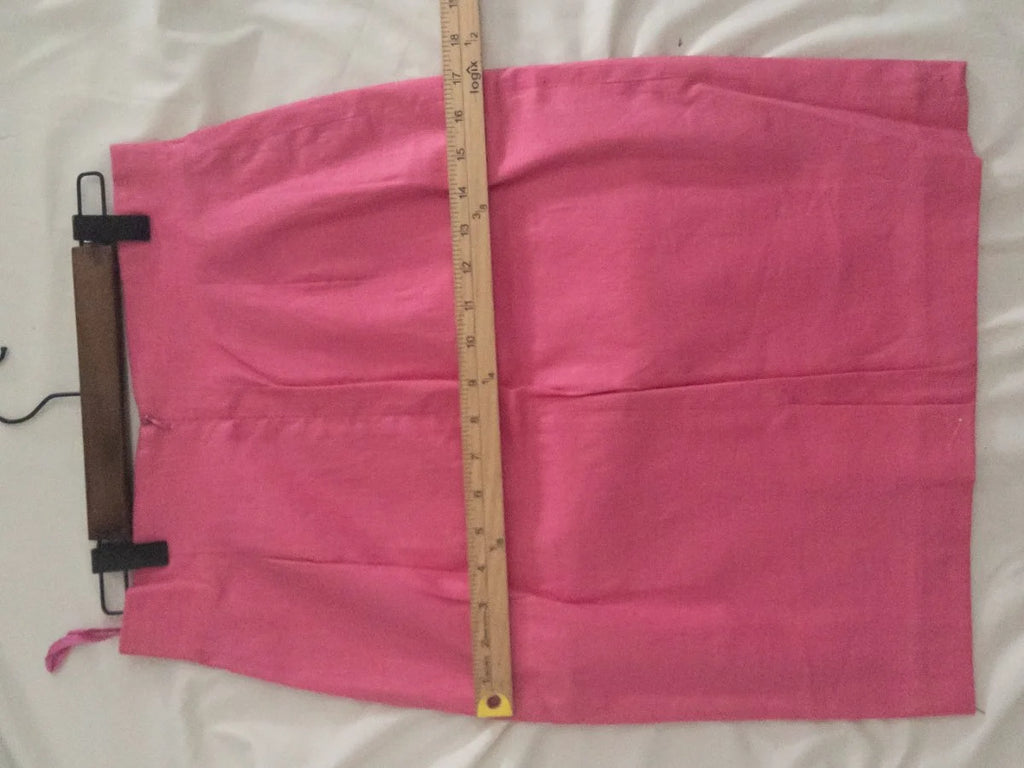 Emanuel Ungaro - Skirt - 72 linen 26 4 viscose 1 6 spandex - Sz 10 44 - Curuva Hips