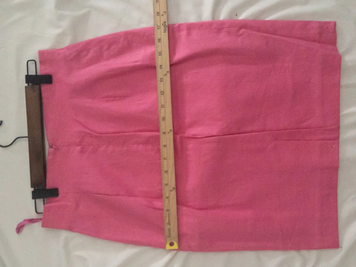 Emanuel Ungaro - Skirt - 72 linen 26 4 viscose 1 6 spandex - Sz 10 44 - Curuva Hips