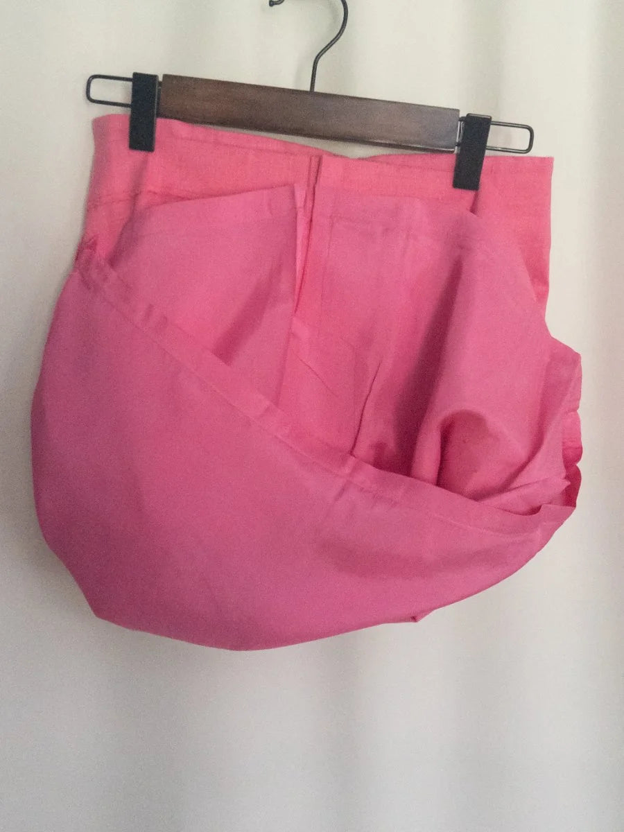 Emanuel Ungaro - Skirt - 72 linen 26 4 viscose 1 6 spandex - Sz 10 44 - Curuva Lining