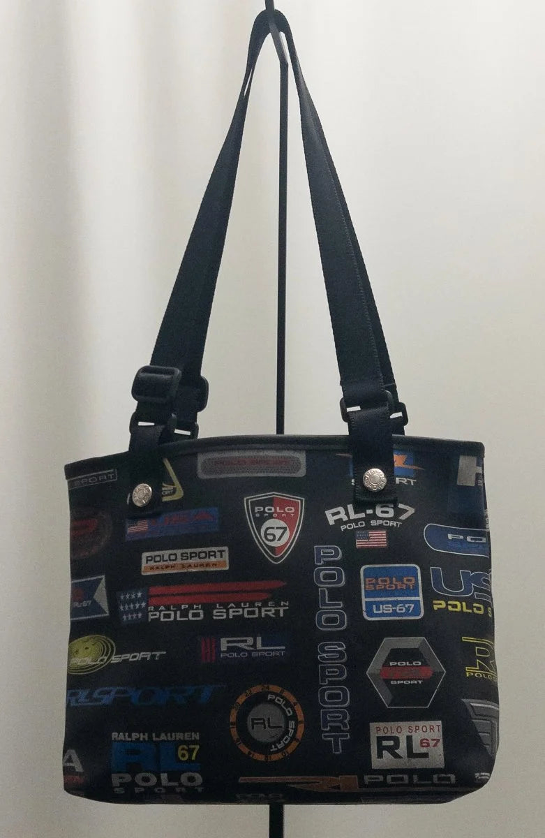 Polo Sport Ralph Lauren - Bag - Nylon body satin lining exact percentages not visible - Sz one size - Curuva Front