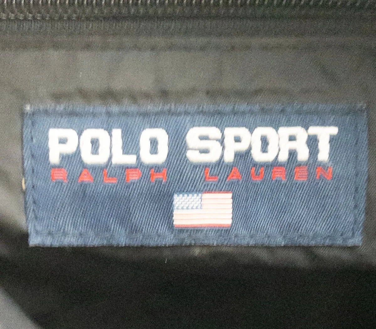 Polo Sport Ralph Lauren - Bag - Nylon body satin lining exact percentages not visible - Sz one size - Curuva Brand Label
