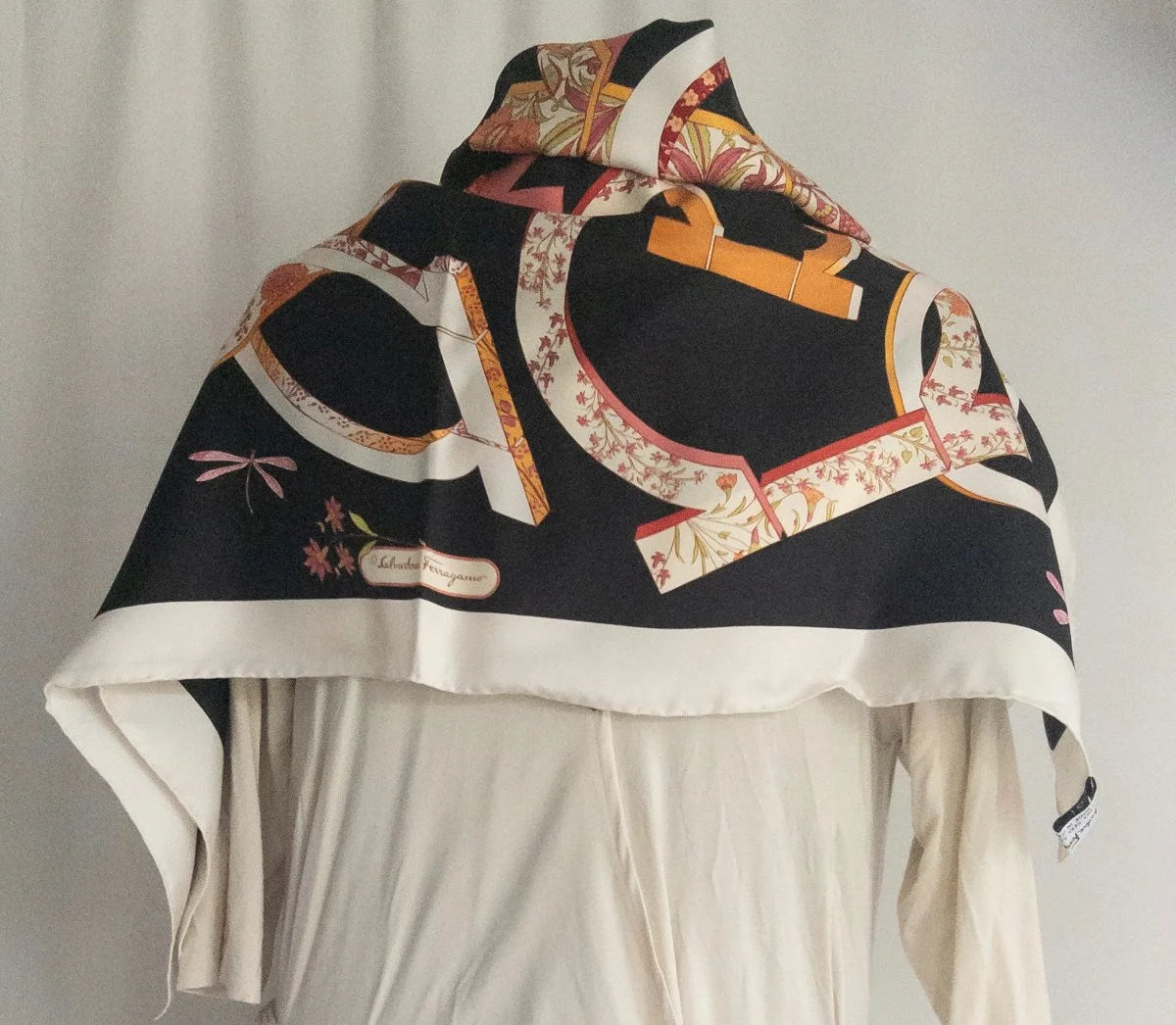 Salvatore Ferragamo — Foulard | Ferragamo never needed to shout. This silk does it quietly. · Sz one size