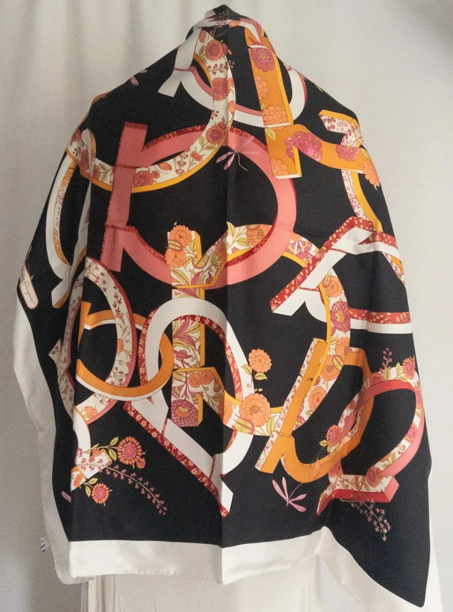 Salvatore Ferragamo — Foulard | Ferragamo never needed to shout. This silk does it quietly. · Sz one size