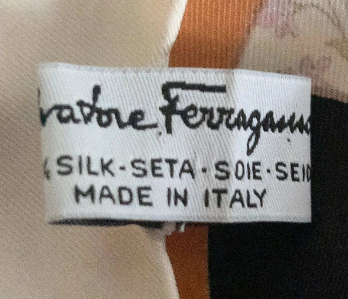 Salvatore Ferragamo — Foulard | Ferragamo never needed to shout. This silk does it quietly. · Sz one size