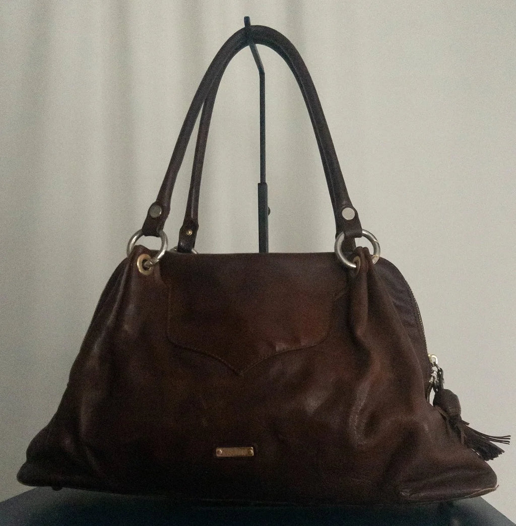 Moschino - Bag - Leather and suede - Sz OS - Curuva Back
