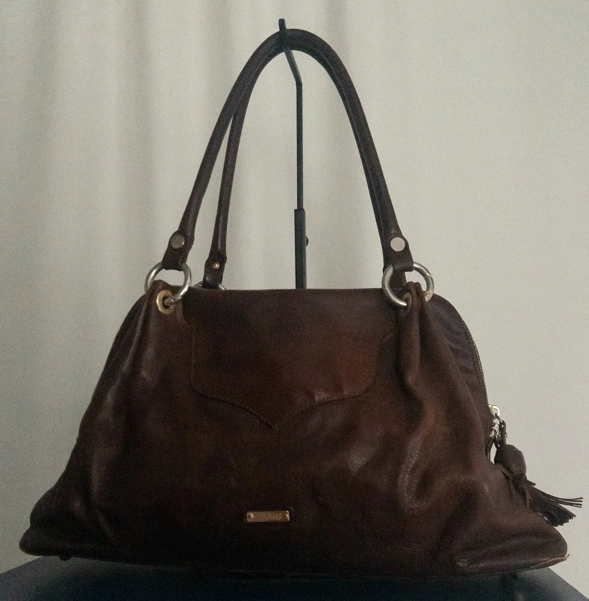 Moschino - Bag - Leather and suede - Sz OS - Curuva Back
