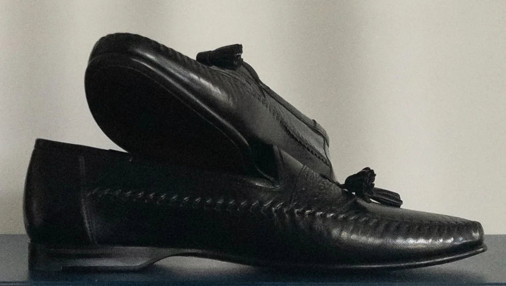 Santoni - Loafers - Leather upper lining sole - Sz 11 D - Curuva Side in