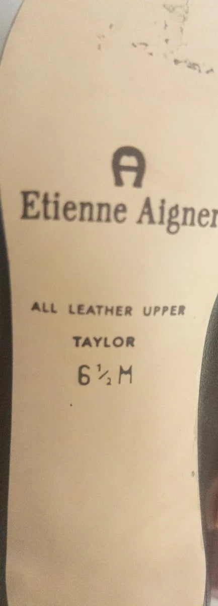 Etienne Aigner - Heels - All Leather Upper Man Made Sole - Sz 6 5M - Curuva Size