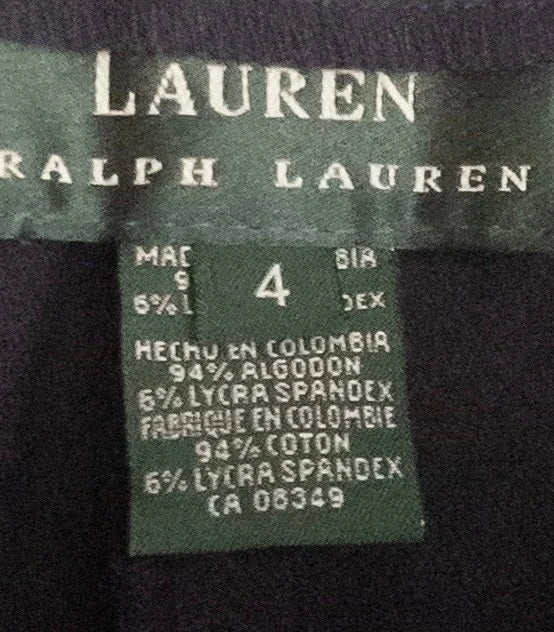 Lauren Ralph Lauren — Tailored pants · Cotton · Sz 4 Size label