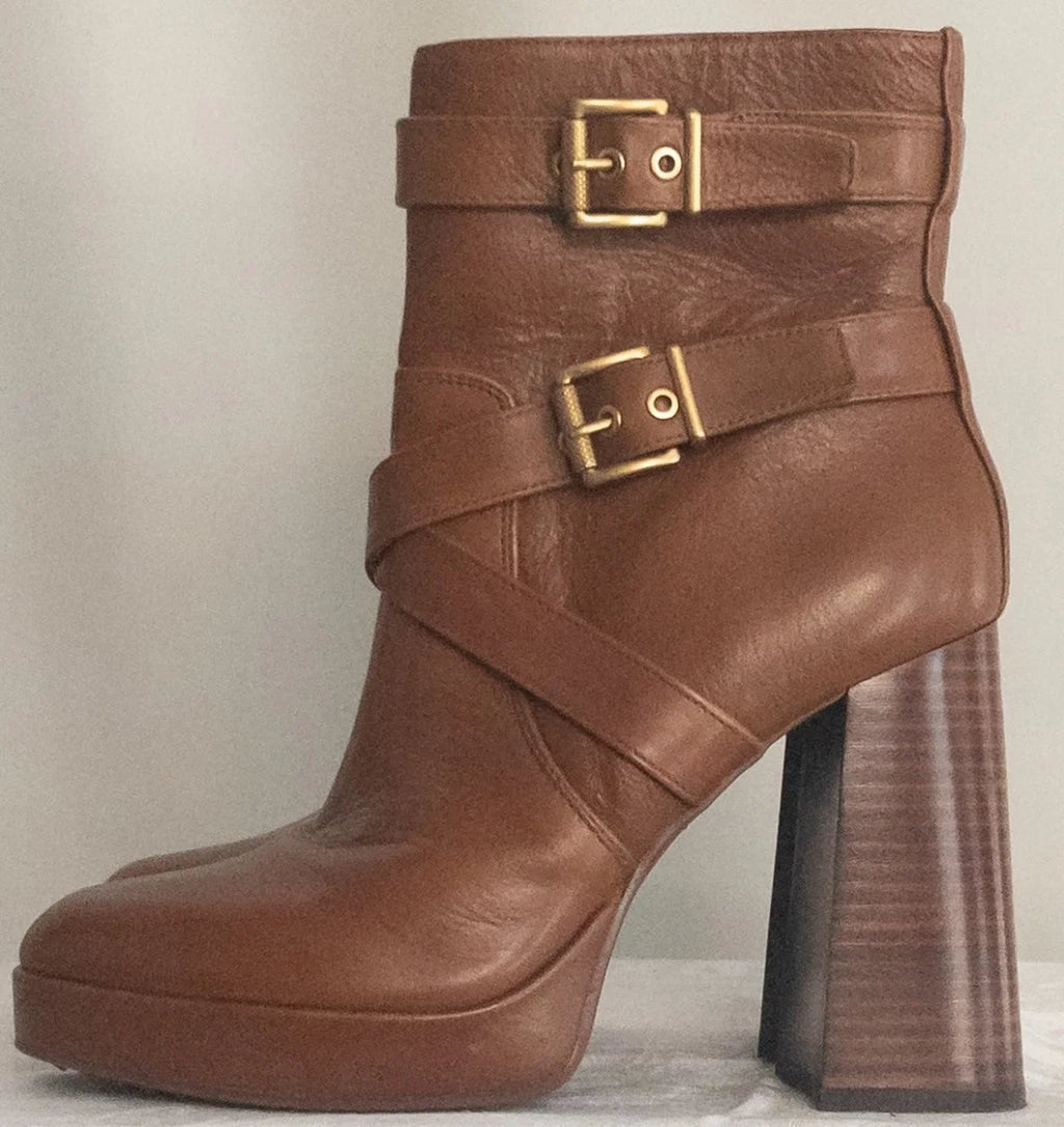 Vince Camuto - Boots - Leather upper textile and man made lining man made sole - Sz 9M EU 40 - Curuva Side