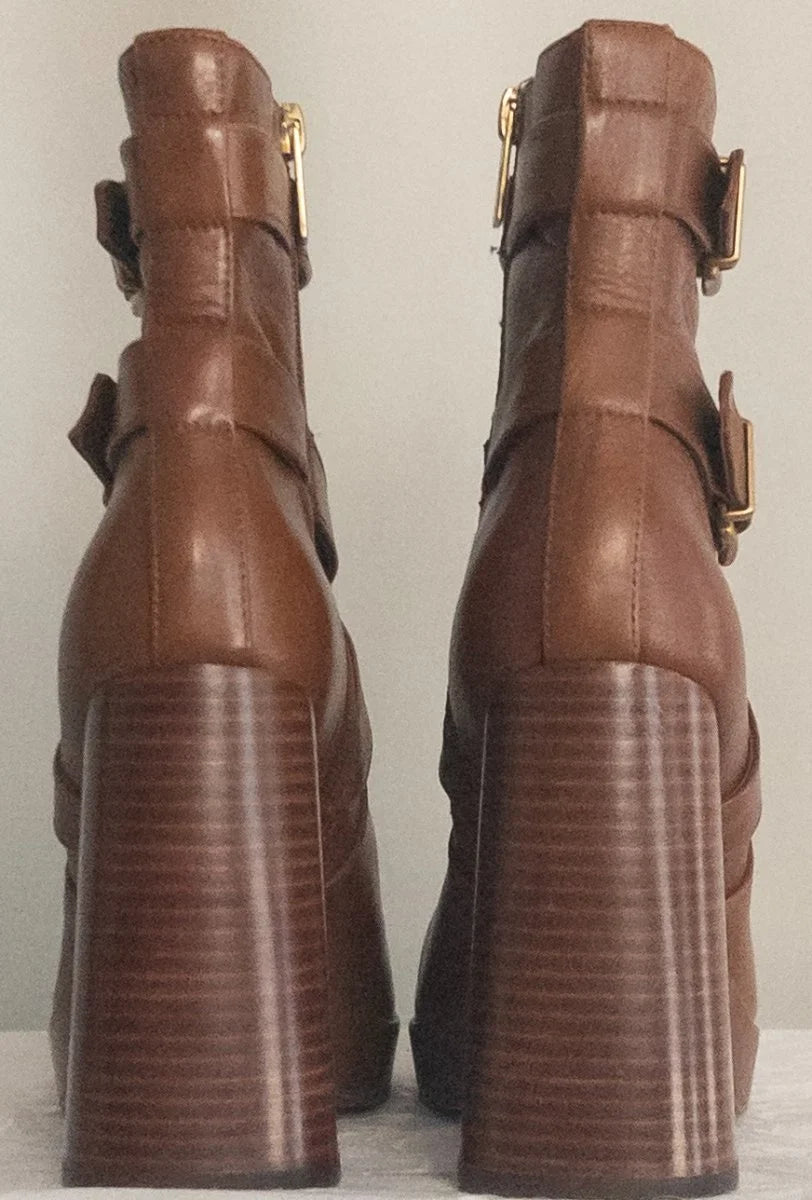 Vince Camuto - Boots - Leather upper textile and man made lining man made sole - Sz 9M EU 40 - Curuva Back